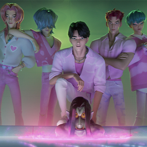 KPop Demon Hunters packaging displayed