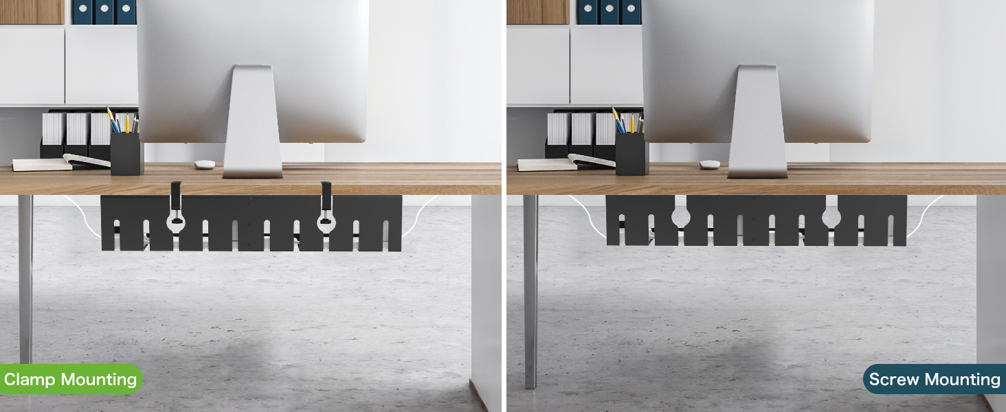 under desk cable trays