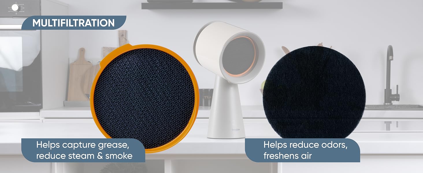 Breetee Portable Range Hood_multi filtration