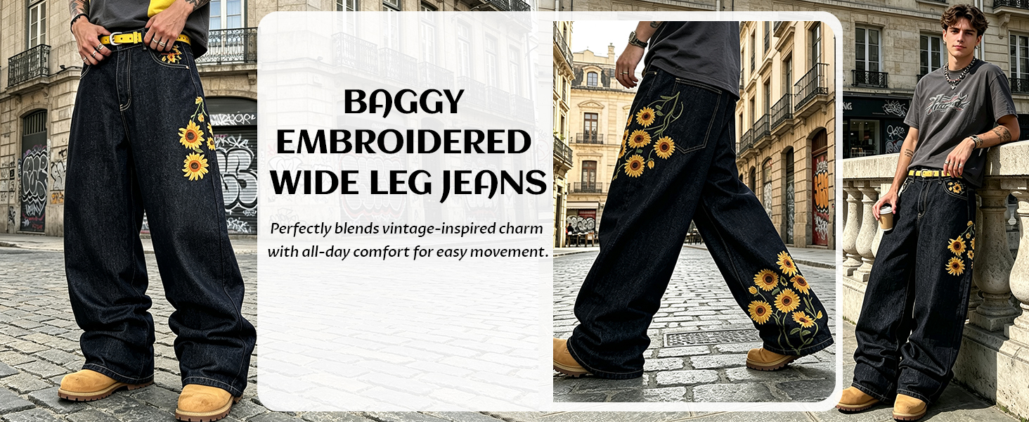 Men's Baggy Hip Hop Jeans