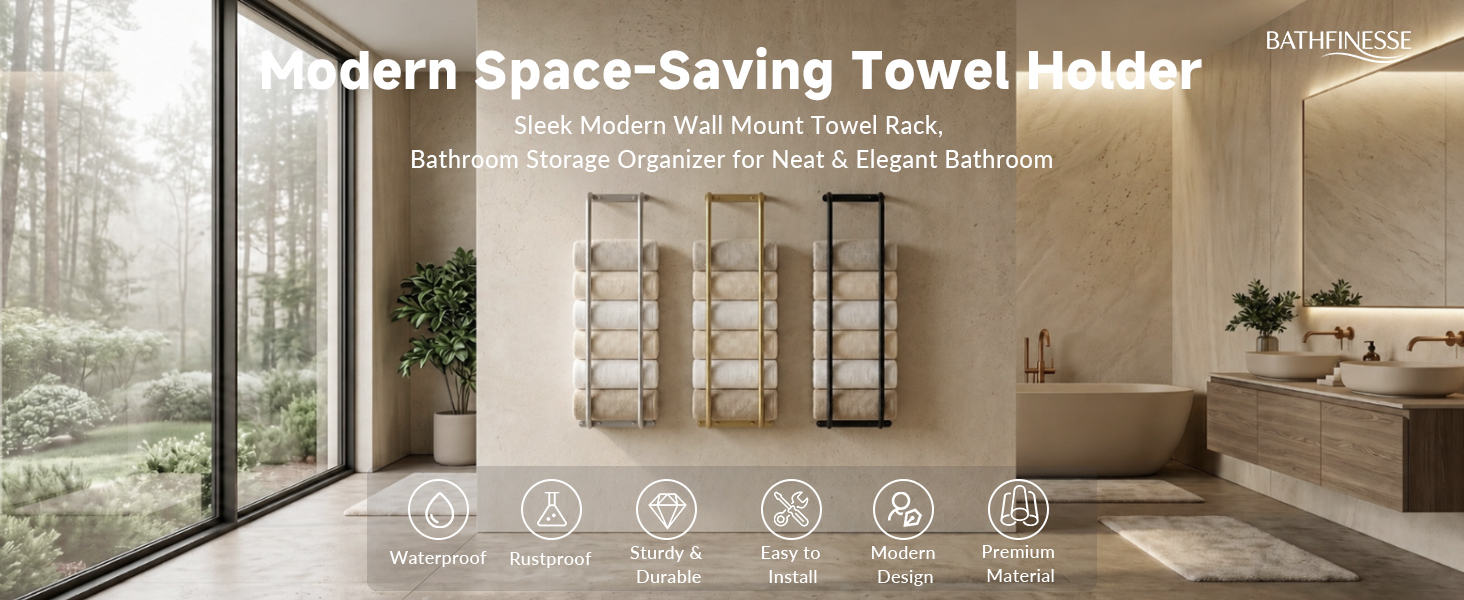 Bathfinesse Vertical towel rail