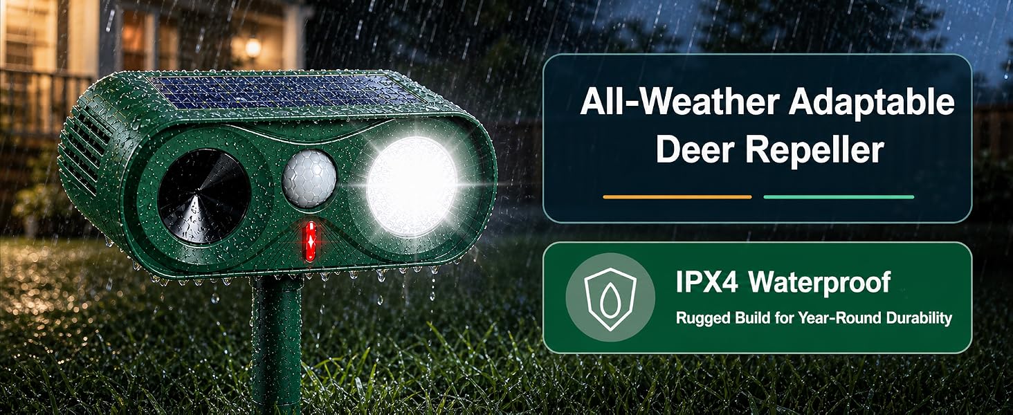 solar ultrasonic animal repeller