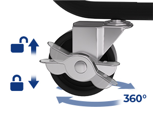 Glide Wheels with Brakes