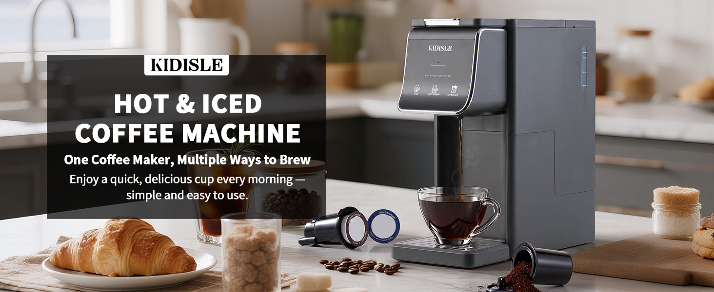 KIDISLE HOT & ICED COFFEE MACHINE