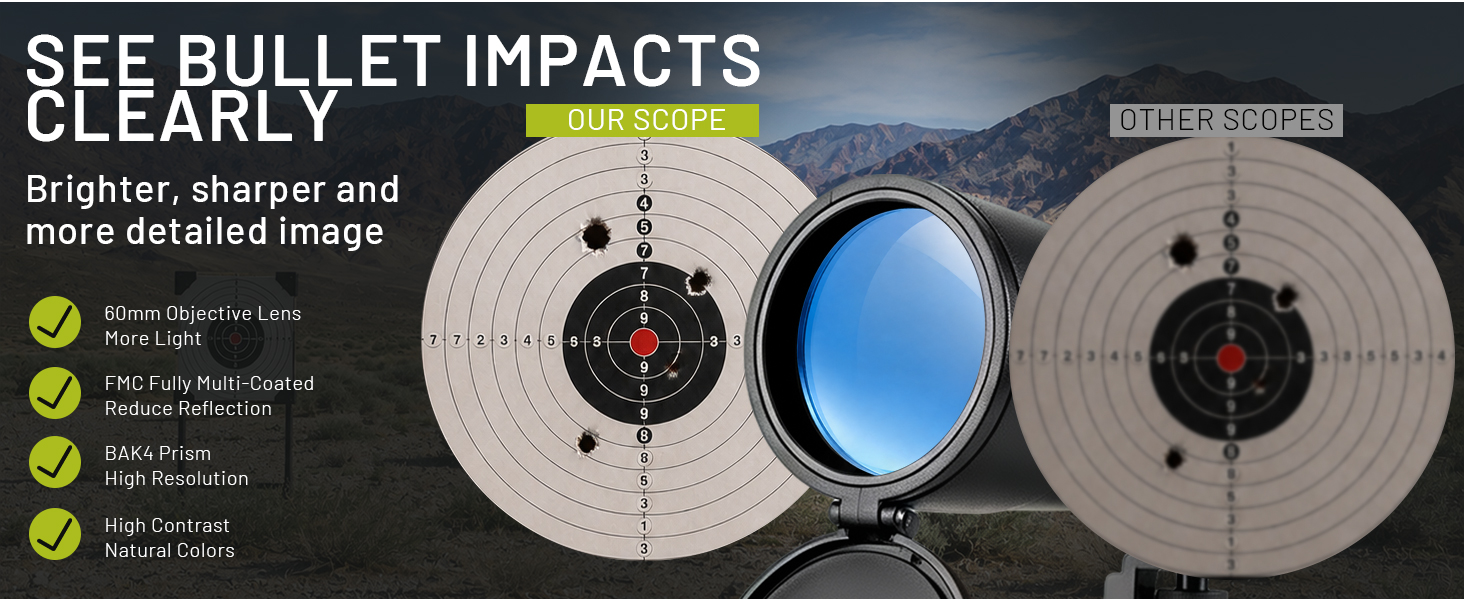 Spotting scope with phone adapter for high-magnification outdoor photography