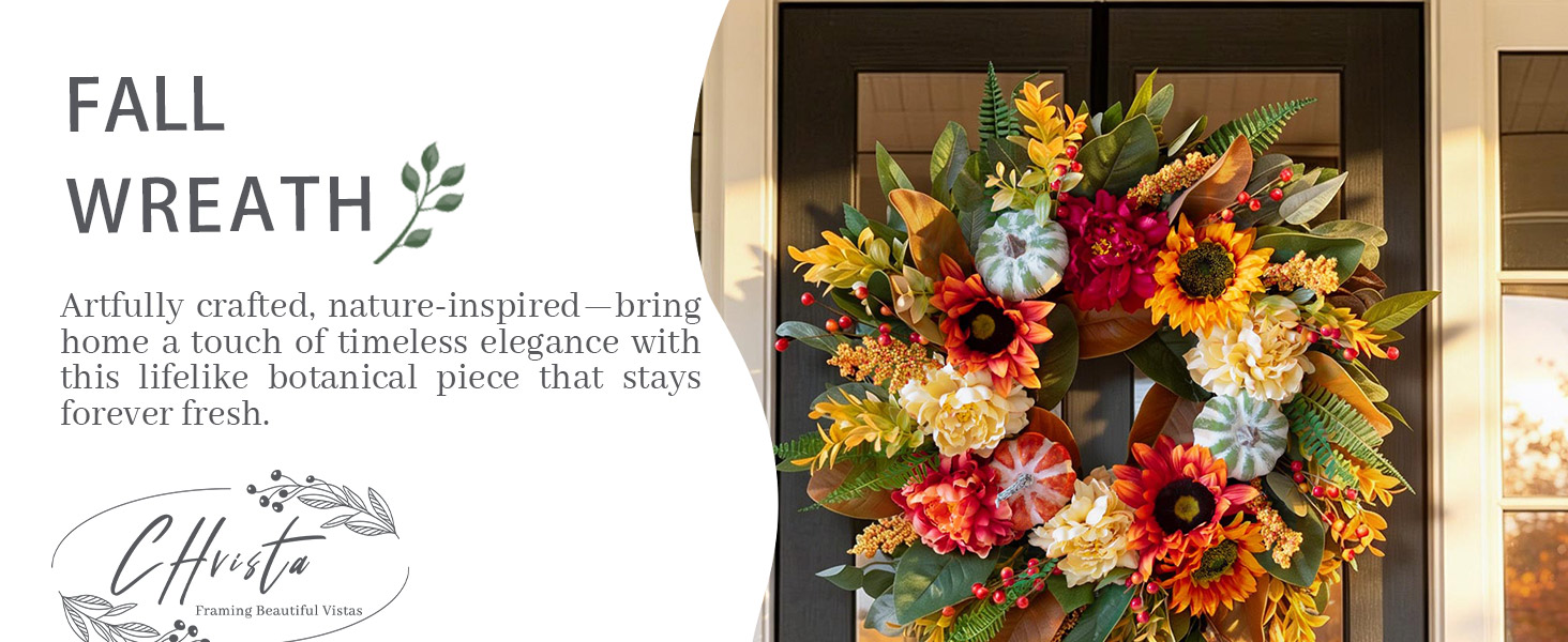 fall door wreath