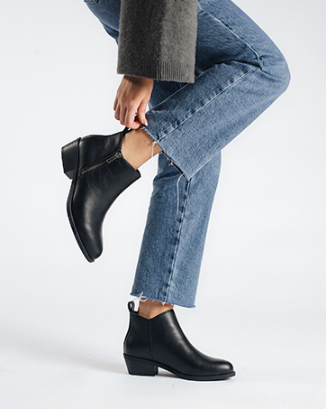 Womens Chunky Heel Ankle Boots