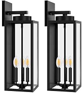 Large Size Outdoor Wall Light Fixtures, Exterior Lighting Fixtures Porch Sconces Wall Mounted, Wa...