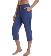 baleaf Womens 25" Athletic Pants with Zipper Pockets High Waisted Petite Pant Travel Golf Work Ca...