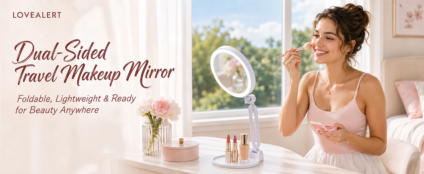 Magnifying Mirror with Light