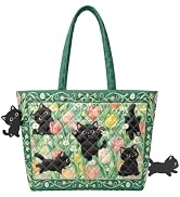 YDTOADDIT Quilted Tote Bag for Women, Shoulder Bag Fits 14 Inch Laptop | Ladies Work Handbags Ope...