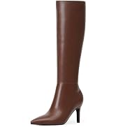 Modatope Knee High Boots Women Pointed Toe Tall Boots Stiletto High Heel Long Boots Side Zipper D...