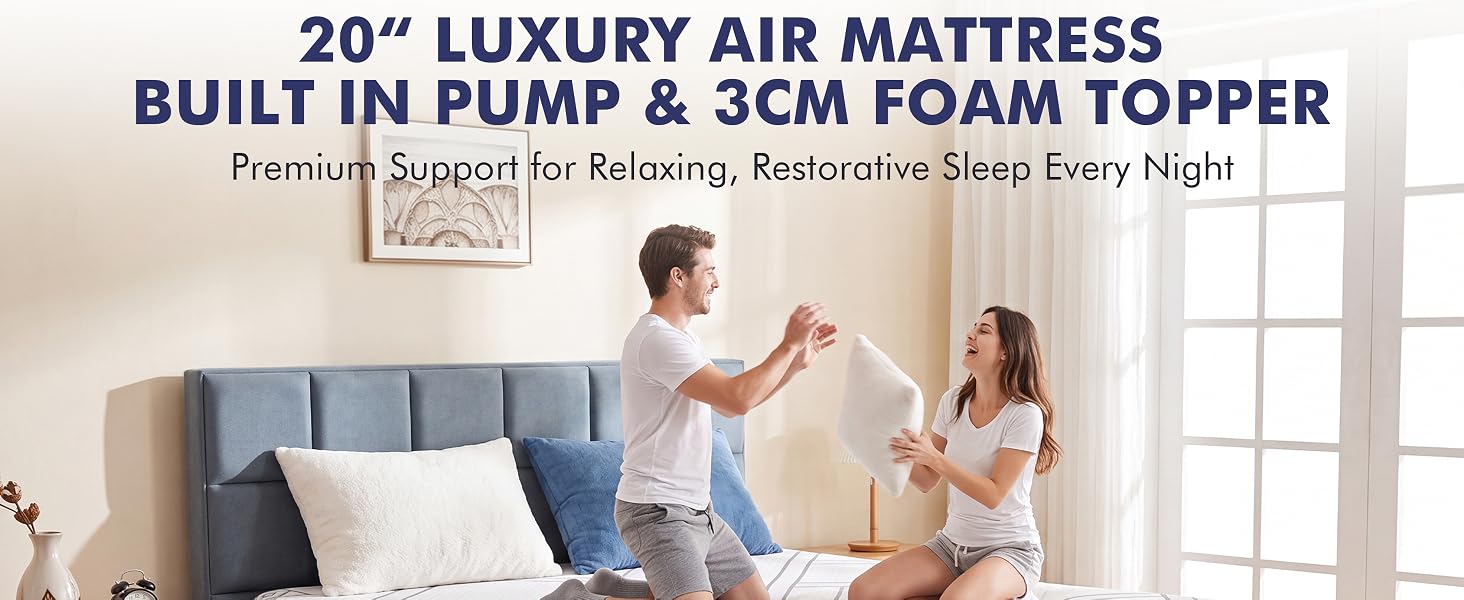 Queen Air Mattress with Built in Pump