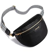 LOVEVOOK Fanny Packs for Women Cross Body, Vegan Leather Belt Bag for Women, Waterproof Sling Pur...