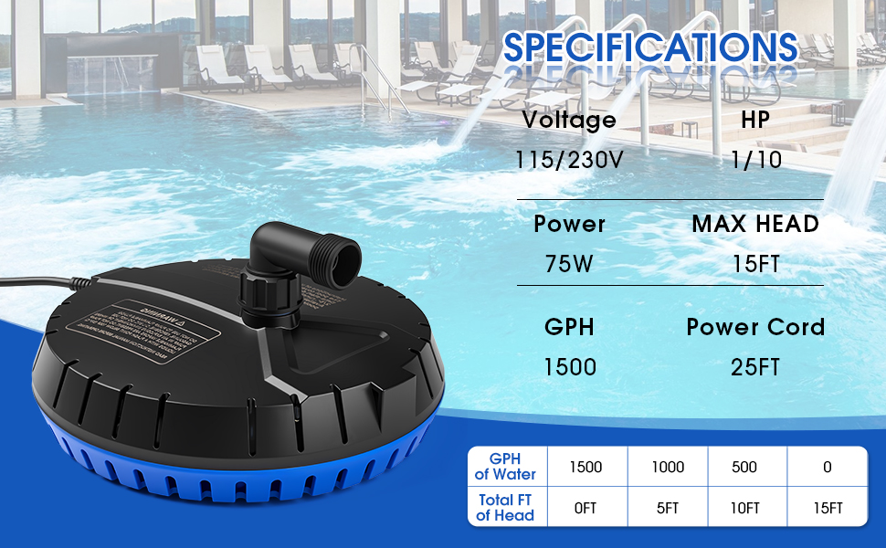 pool cover pump