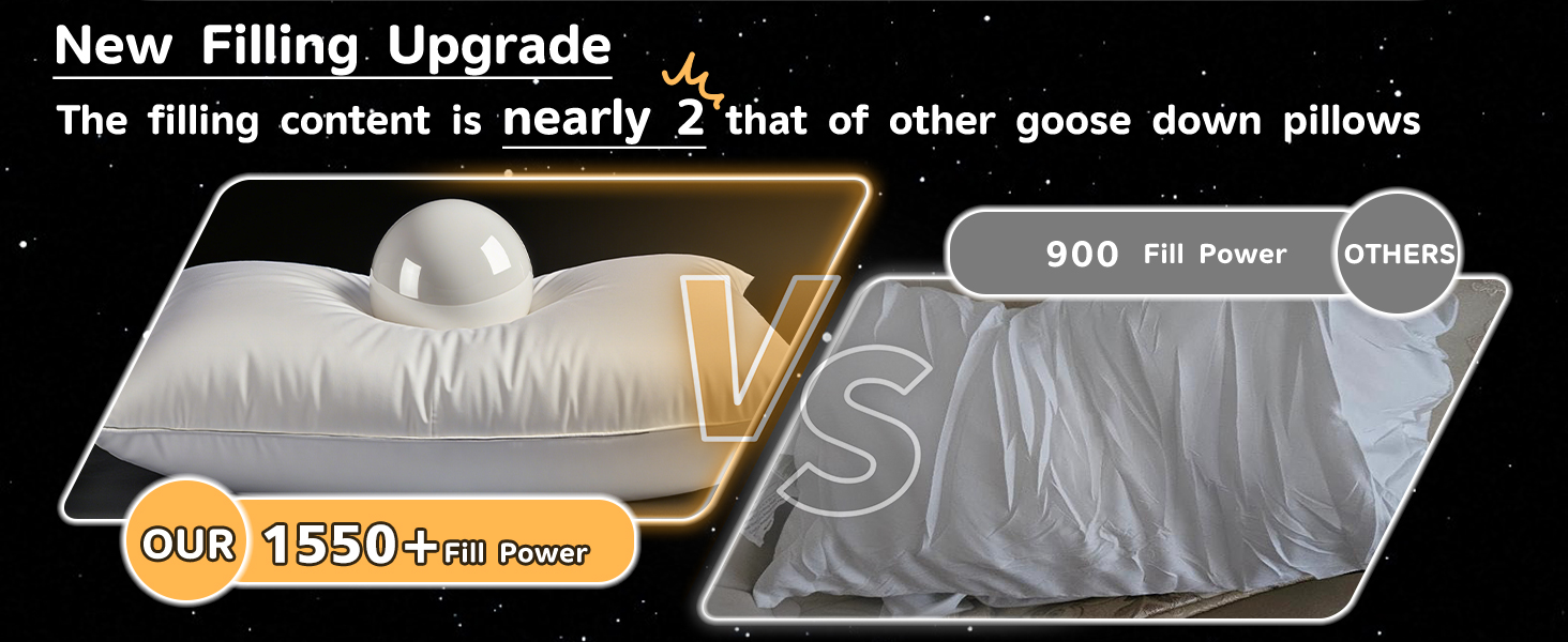 white goose down pillow