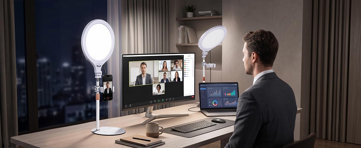 Upgraded Edge-Lit Full-Screen Desk Light for Home Office