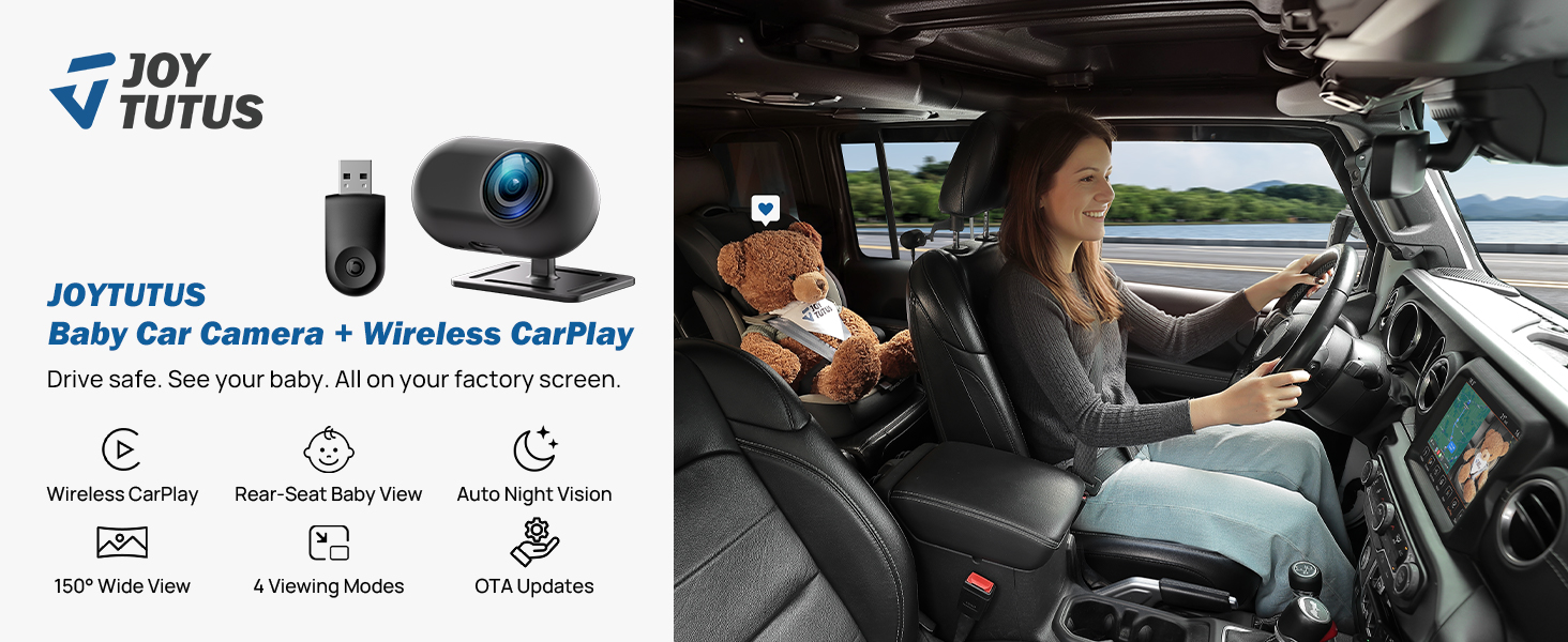Baby Car Camera for Wireless CarPlay