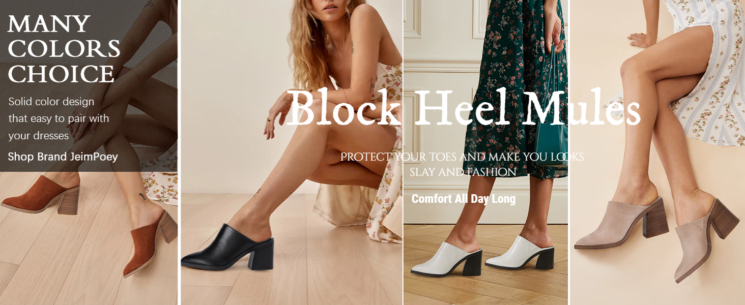 point toe mules