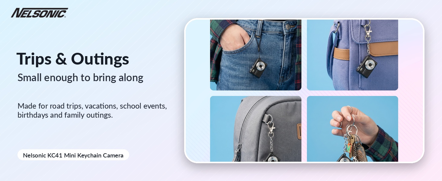 great for family trips and travel - clip in on to bag and go!