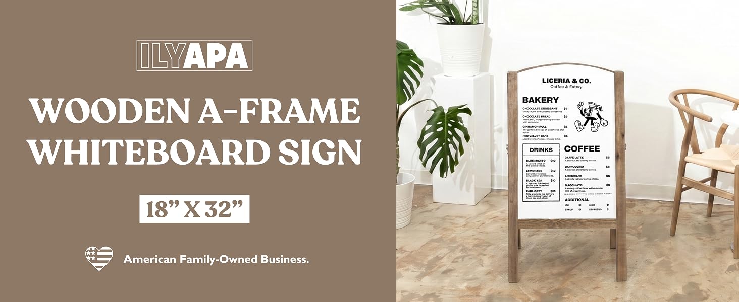Dry Erase Sidewalk Sign