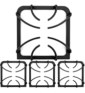 WB31K10034 Cast Iron 4 Burner Grate, Stove Grates Replacement for GE Gas Range Oven Stove Top Sur...