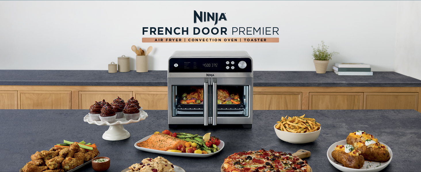 Ninja French Door Premier Air Fryer Convection Oven Toaster