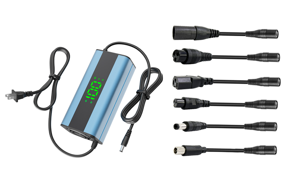 Electric Scooter Charger 6 in 1 Plugs Universal