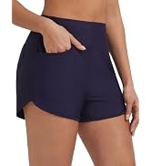 baleaf Women's 3" Swim Shorts with Velcro-Sealed Pockets | High stretch fabric with UPF 50+, high...