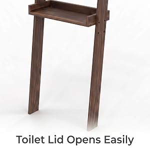 Over-the-Toilet Ladder Shelf