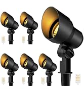 Gardencoin RGBCW Low Voltage Landscape Lighting, 12V LED Spotlights 8 Pack | Aluminum spot lights...
