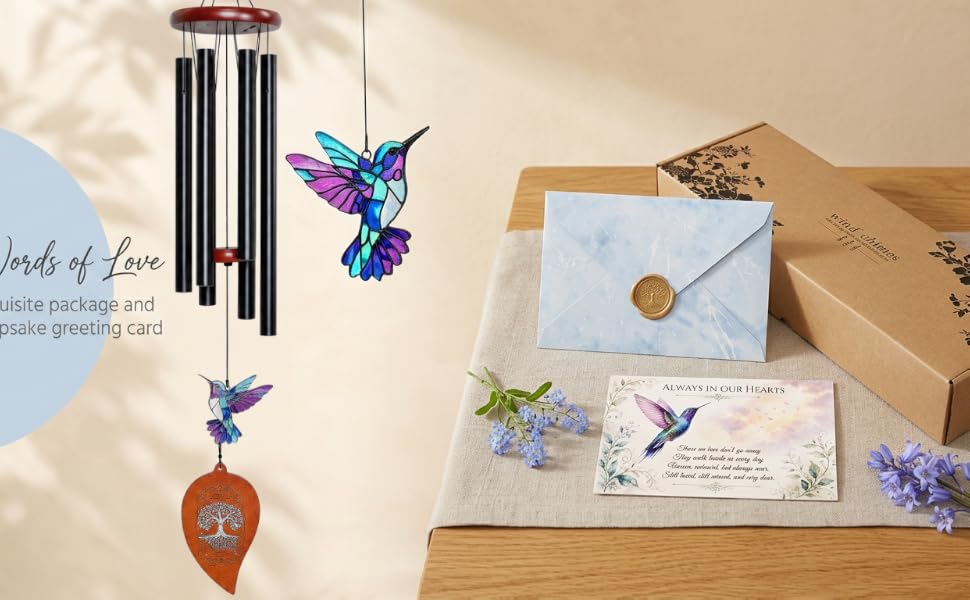 Outdoor display of wind chimes