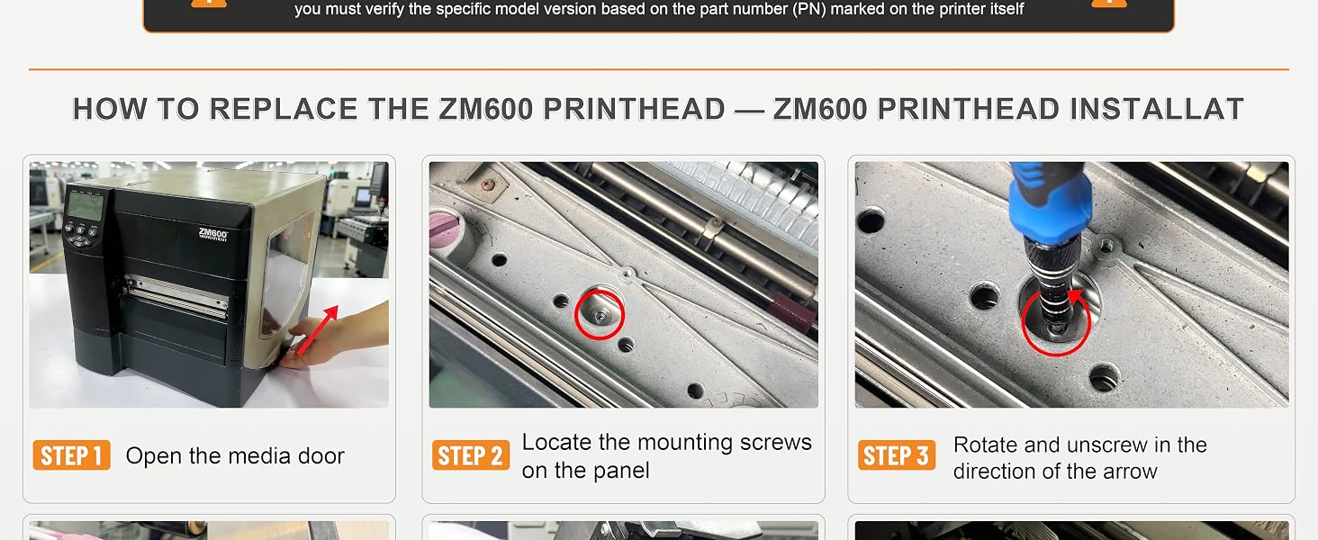 BarcodeFamily printhead for Zebra ZM600/RZ600 300DPI