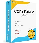 White Cardstock Paper 300 Sheets 8.5 x 11, Thick White Cardstock 110LB, Heavyweight Cardstock Pap...