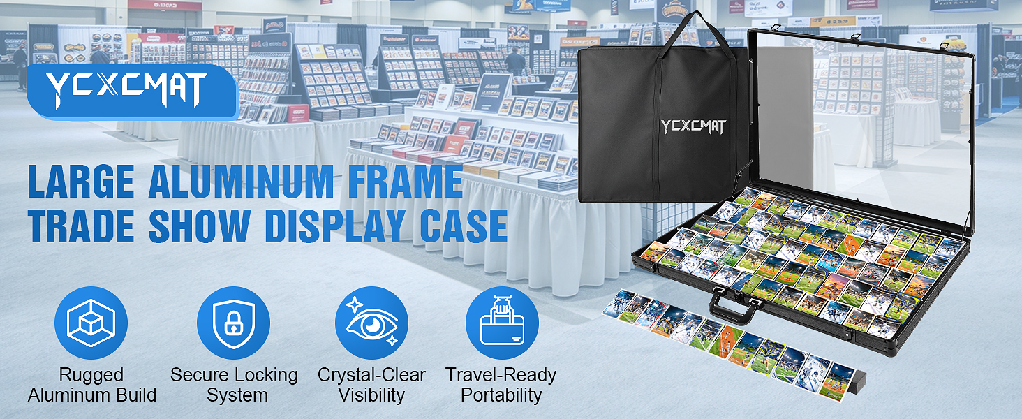 Large Aluminum Frame Trade Show Display Case