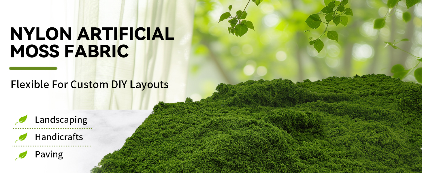 fake moss rug