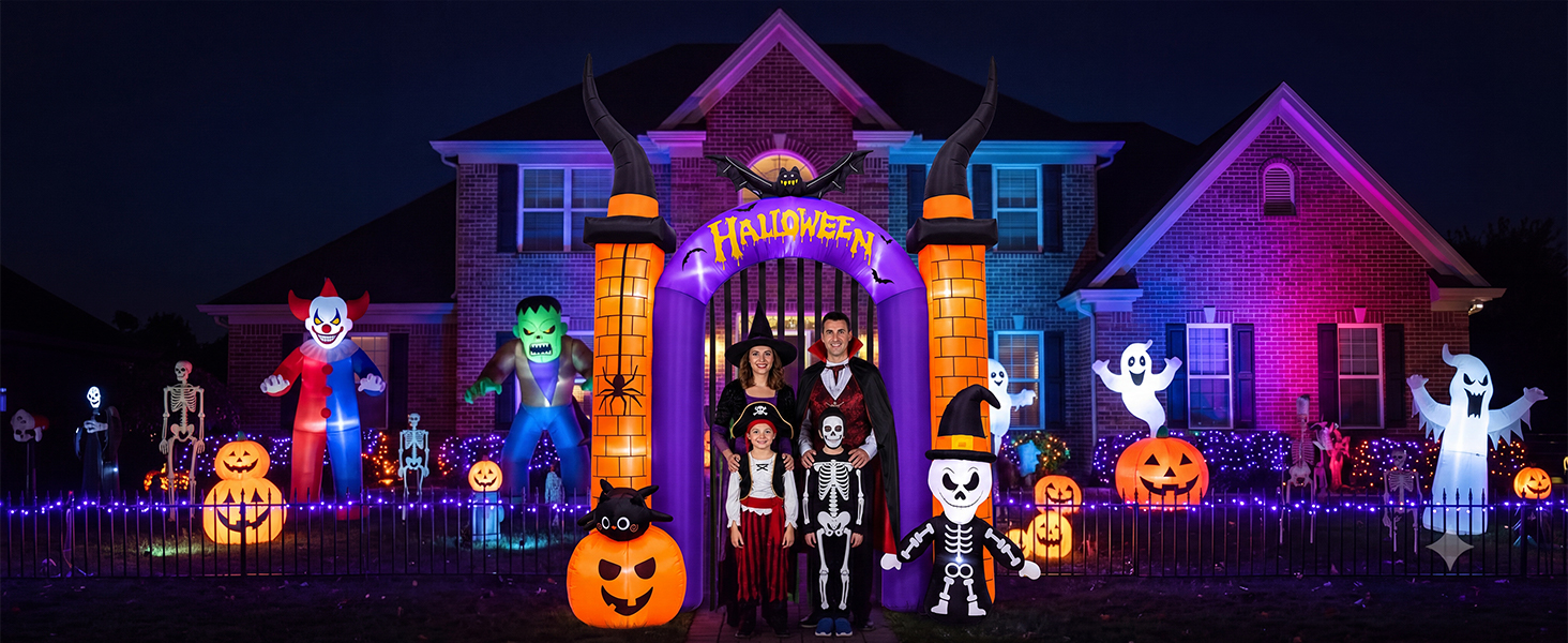 Halloween Arch Inflatable Yard Decor