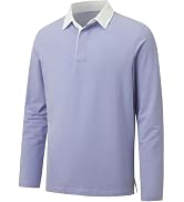 VANLYTK Men's Polo Shirts Classic Collared Hidden Button Casual Golf Shirt | Solid Color Polo Shi...