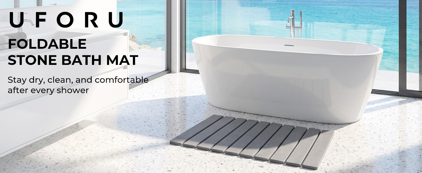 dry stone bath mat