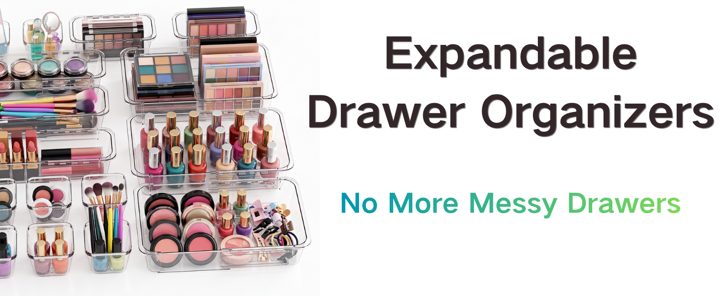 Customize your drawer layout with these drawer organizer set