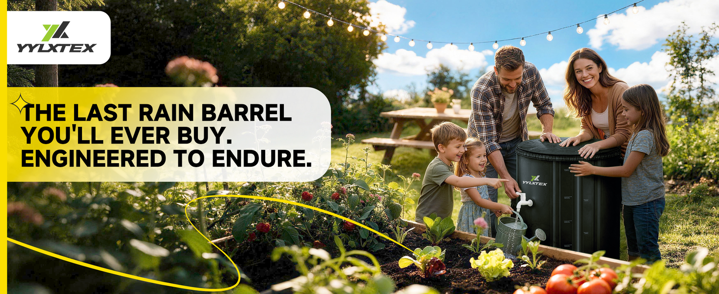 The Last Rain Barrel You‘ll Ever Buy. Engineered to Endure.