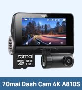 70mai Dual Dash Cam Front and Rear 4K 60FPS, Car Camera for Cars with Sony IMX678 Sensor, STARVIS...