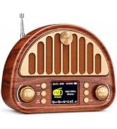 Eoxsmile Portable FM Radio with 40 Presets, Bluetooth & 3000mAh Battery | NOAA Weather Alert, Mic...