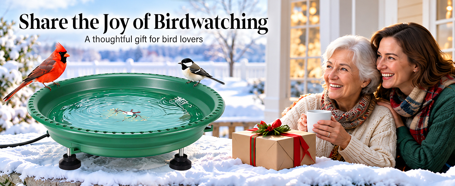 heated bird bath