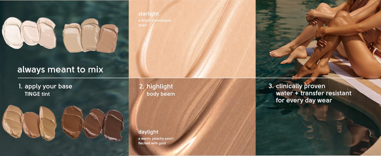 Tinge Smooth Operators: body brushes designed for mess-free application of body beams
