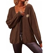 PRETTYGARDEN Women's Soft Fuzzy Cardigan Open Front Knit Oversized Sweaters | Long Sleeve V Neck ...