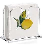 Acrylic Standing Triangle Paper Napkin Holder for table, Napkin Dispenser for Dinner, Cocktail, L...