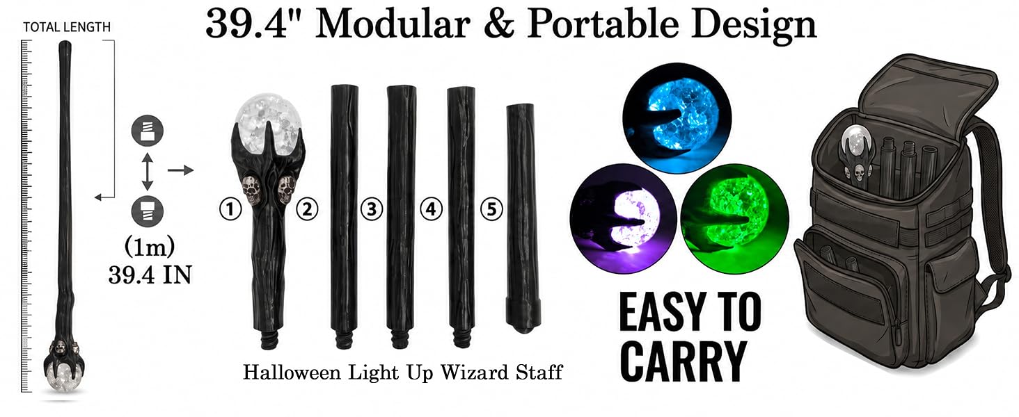 39.4" Modular & Portable Design