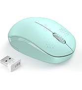 seenda Wireless Bluetooth Ergonomic Keyboard Mouse Combo, Full Size, Blue | USB/Bluetooth multi-d...