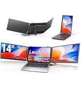 Leudaich One Cable Laptop Screen Extender, 15.6" FHD 1080P IPS Portable Monitor, Ultra-Slim Trave...